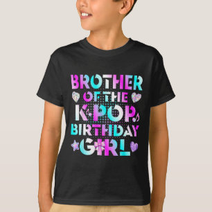 Broer van de K-Pop-verjaardagsmeisjes Koreaanse mu T-shirt