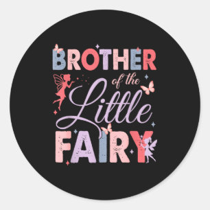 Broer Van De Kleine Fee Verjaardagsmeisje Familie  Ronde Sticker