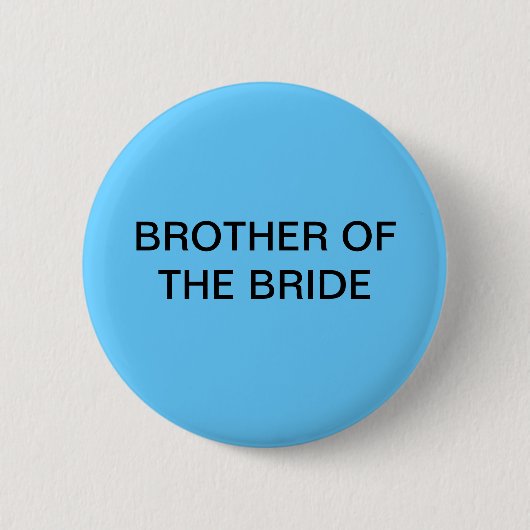 Broer van de knop Bride Ronde Button 5,7 Cm (Voorkant)