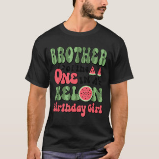 Broer van de schattige watermeloen voor de 1e verj t-shirt