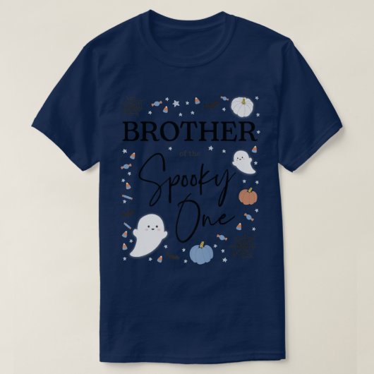 Broer van de Spooky One First Birthday Boy 1st H T-shirt (Design voorkant)