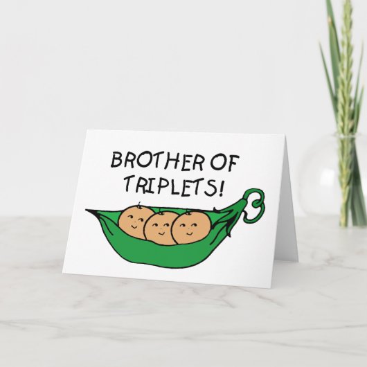 Broer van de Triplets Pod Kaart (Voorkant)