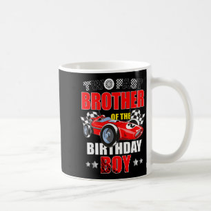 Broer van de twee snelle 2de verjaardag jongen rac koffiemok