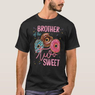 Broer van de tweedaagse Donut Birthday party T-shirt