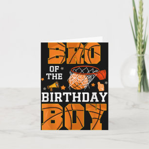 Broer van de verjaardag Boy Basketbal B-Day Decora Kaart