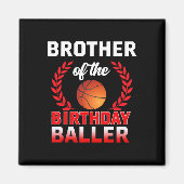 Broer van de verjaardag Byller Bysketbyll Theme Bd Magneet (Voorkant)