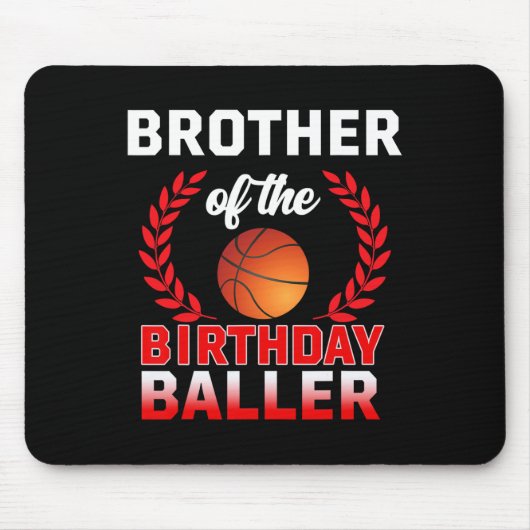 Broer van de verjaardag Byller Bysketbyll Theme Bd Muismat (Voorkant)