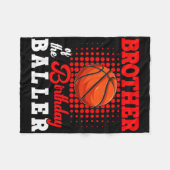Broer van de verjaardag Bysketbyll speler Lover Ma Fleece Deken (Voorkant (Horizontaal))