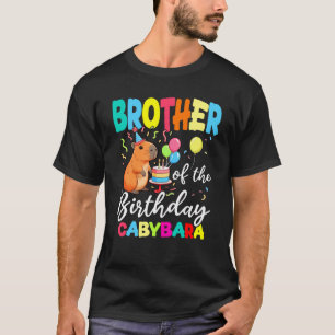 Broer van de verjaardag Capybara Girl Bday Party F T-shirt