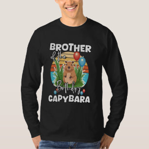 Broer van de verjaardag Capybara Schattige Capy Bd T-shirt