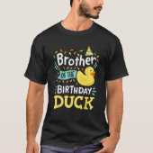 Broer van de verjaardag Duck Boy Rubber Duck Bday T-shirt (Voorkant)