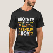 Broer van de verjaardag jongen bouw matching t-shirt (Voorkant)