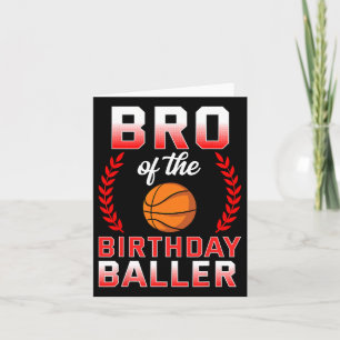 Broer van de Verjaardag Jongen Bysketbyll Bday Cel Kaart