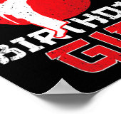 Broer van de verjaardag Karate Taekwondo meisje Ma Poster (Hoek)