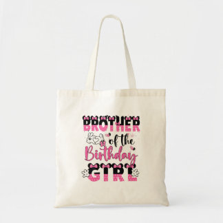 Broer van de verjaardag meisje muis familie matchi tote bag