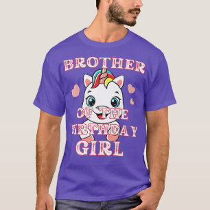 Broer van de verjaardag meisje voor jongens cadeau t-shirt