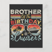 Broer van de verjaardagscruiser-vakantie briefkaart (Voorkant)