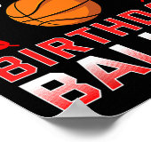 Broer van de verjaardagsjongen Bysketbyll Bday Cel Poster (Hoek)