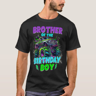 Broer Van De Verjaardagsman Monster Truck Familie  T-shirt