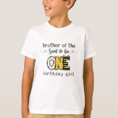 Broer van de Zo leuk om één verjaardag te zijn T-shirt (Voorkant)