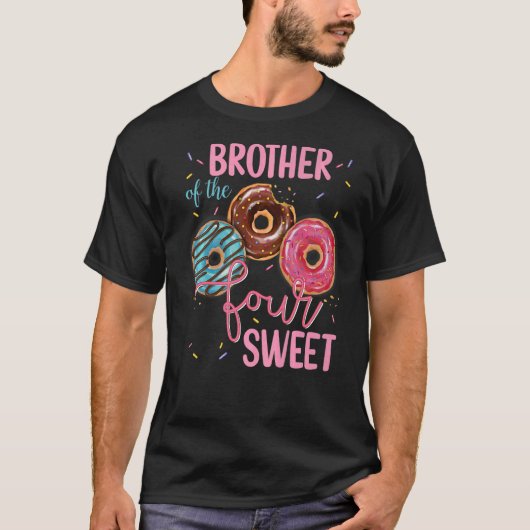 Broer van de zoete vierde donut-dag t-shirt (Voorkant)