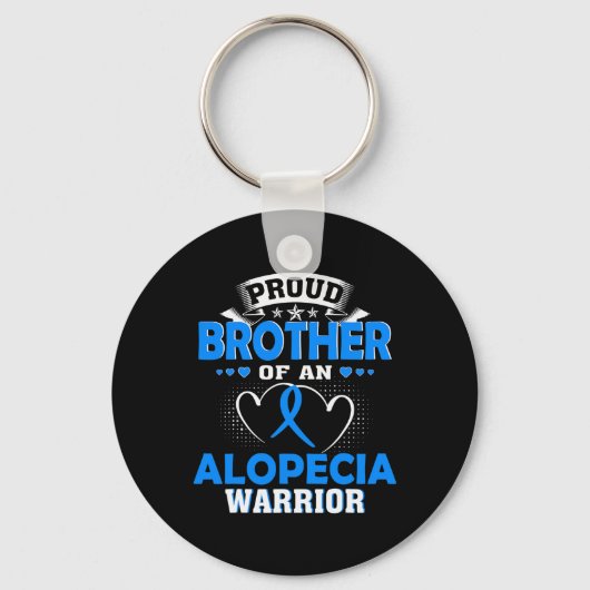 Broer van een alopecia krijger sleutelhanger (Voorkant)