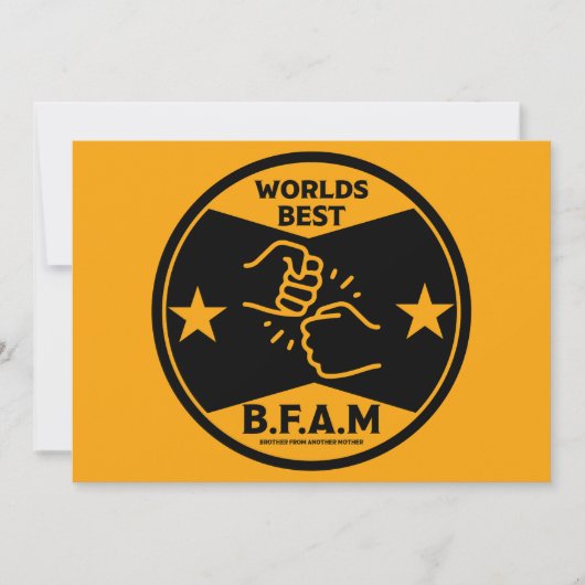 Broer van een andere moeder feestdagenkaart (Voorkant)