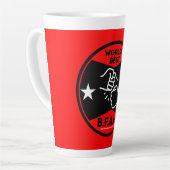 Broer van een andere moeder latte mok (Linkerhoek)