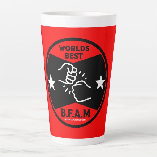 Broer van een andere moeder latte mok (Voorkant)