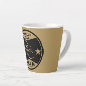 Broer van een andere moeder latte mok (Rechterhoek)
