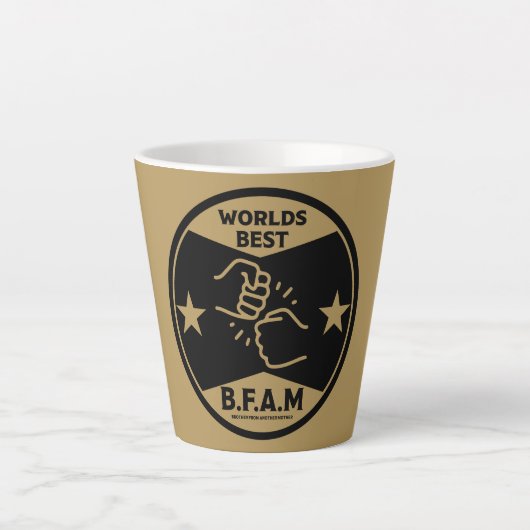 Broer van een andere moeder latte mok (Voorkant)