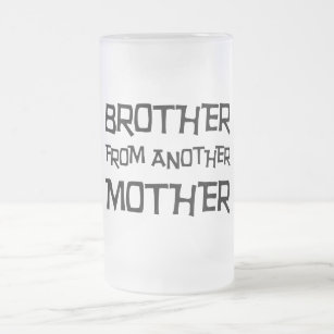 Broer van een andere moeder matglas bierpul