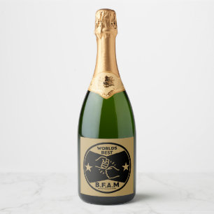 Broer van een andere moeder sparkling wijnetiket