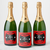 Broer van een andere moeder sparkling wijnetiket (Flessen)