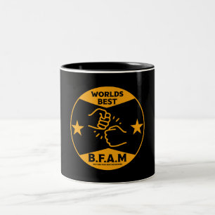 Broer van een andere moeder tweekleurige koffiemok