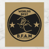 Broer van een andere moeder wijn etiket (Enkel label)