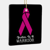 Broer van een Borstkanker Warrior Keramisch Ornament (Rechts)