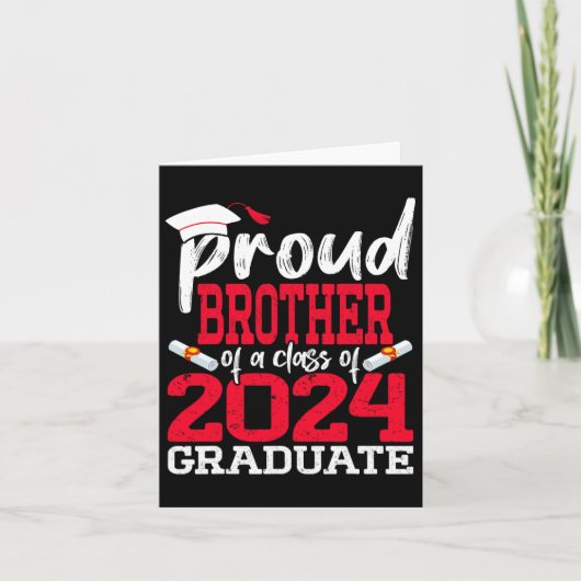 Broer van een CL van 2024 Afstuderen senior Afstud Kaart (Voorkant)