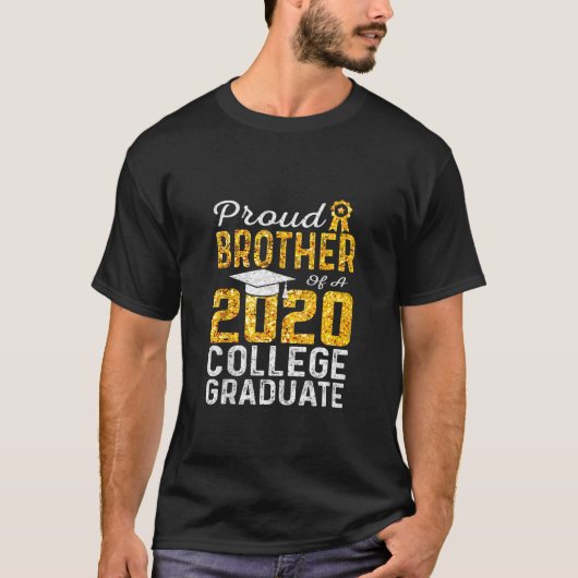 Broer van een college voor 2020 Afstuderen T-shirt (Voorkant)
