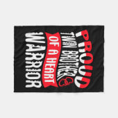 Broer van een hartkrijger hartziekte defect CH Fleece Deken (Voorkant (Horizontaal))