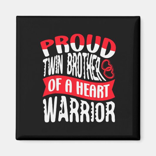 Broer van een hartkrijger hartziekte defect CH Magneet (Voorkant)