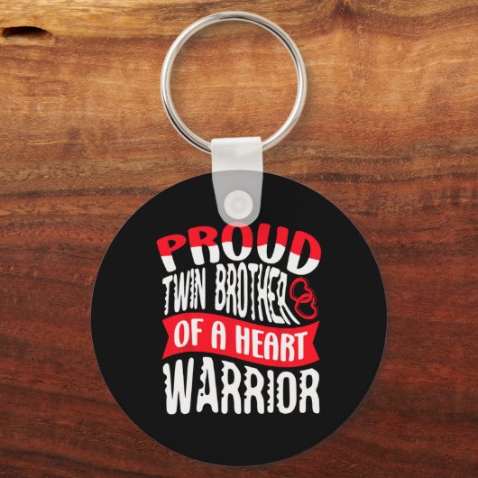 Broer van een hartkrijger hartziekte defect CH Sleutelhanger (Voorkant)
