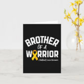 Broer van een kinderkankerbewustzijnscampagne van  kaart (Gele Bloem)