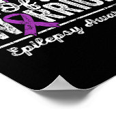 Broer van een krijger epilepsie broertje Paarse Ri Poster (Hoek)