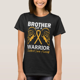 Broer van een krijger jeugd kanker bewustzijn en t-shirt