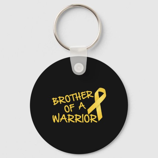 Broer van een krijger op kinderleeftijd kankerbewu sleutelhanger (Voorkant)