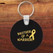 Broer van een krijger op kinderleeftijd kankerbewu sleutelhanger (Voorkant)