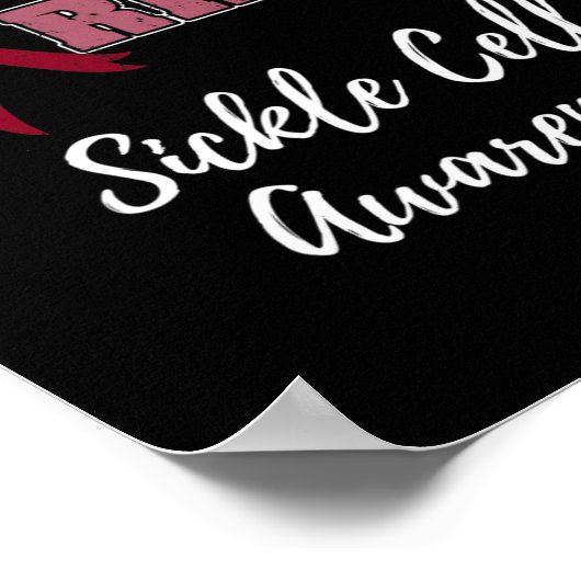 Broer van een krijger sikkelcel bewustzijn poster (Hoek)