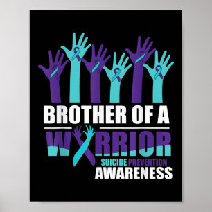 Broer Van Een Krijger Zelfmoordbewustzijn Mentale Poster