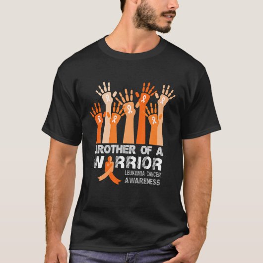 Broer van een Lung Cancer Awareness Warrior T-shirt (Voorkant)